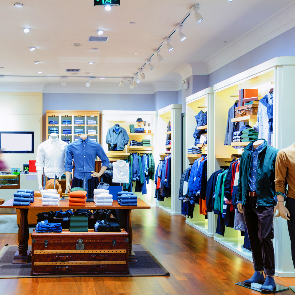 Retail shop ceiling speakers